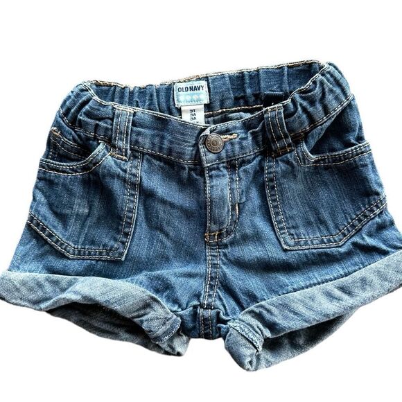 2T/3T Girls Denim Jean Shorts Bundle  Gap Old Navy - Picture 4 of 6